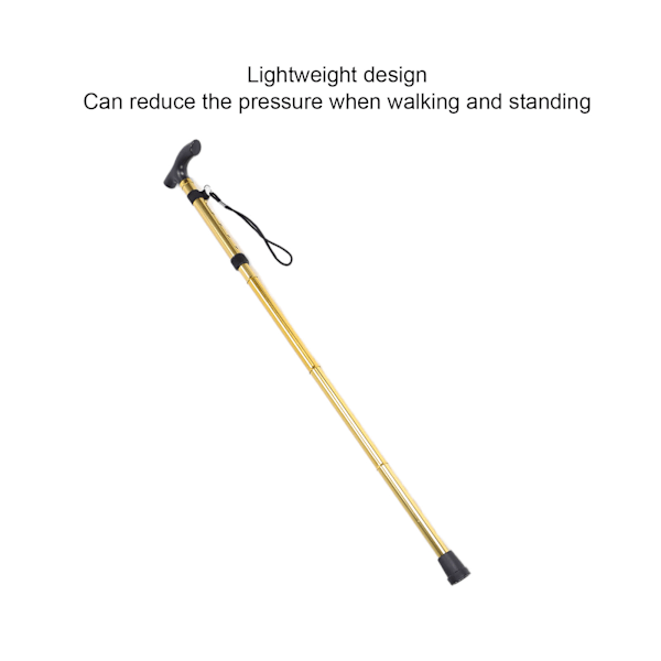 Gåkäpp för ökat självförtroende vid promenader, portabel käpp med intelligent design, hållbar lättviktskäpp för utomhusäventyr