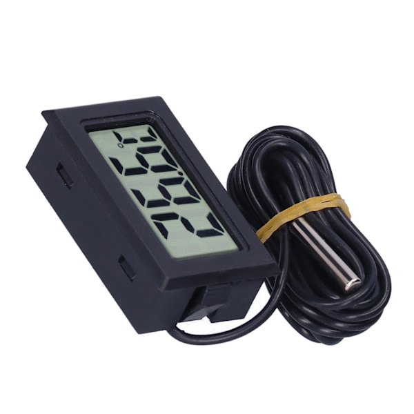 Digital Termometer Mini LCD Trådbunden Elektronisk Temperaturmätare FY13001Svart