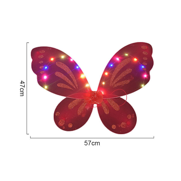 LED Dress Up Wings Flashing Angel Wings Light Up Butterfly