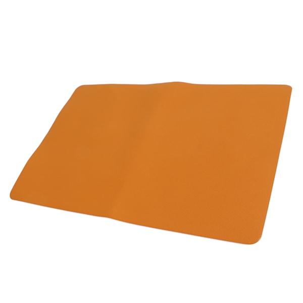 Mikrofiberläder Orange Matta För Nagelsalong Eller Hemmabruk, Halkfri Vattentät Skyddar Bänkskivor Från Fläckar Och Spill, Lätt Att Rengöra Hållbar