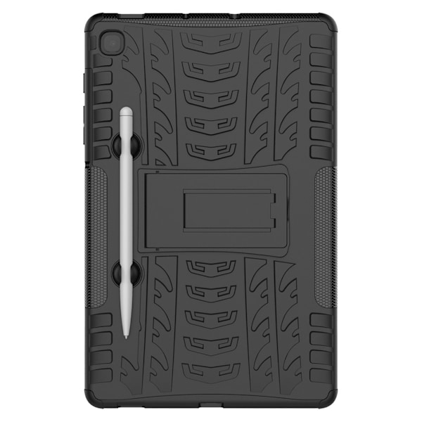 Samsung Galaxy Tab S6 Lite Skal Rugged Kickstand Armor Svart Black Svart