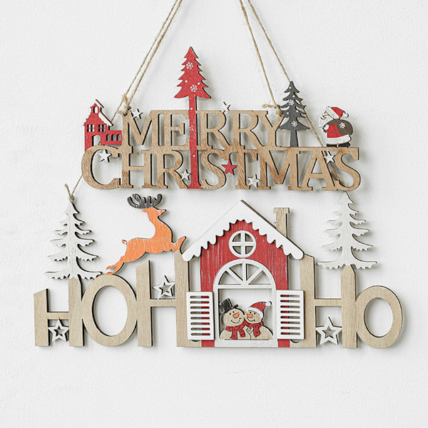 Christmas Hanging Sign Wooden Door Sign Christmas Door Wall