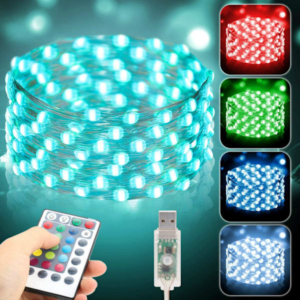 1 Pack Fairy String Lights, 50 LED Fairy Lights Battery