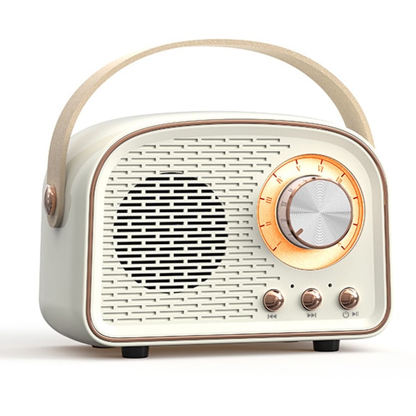 Retro Bluetooth-högtalare, trådlös vintage-högtalare, utomhus