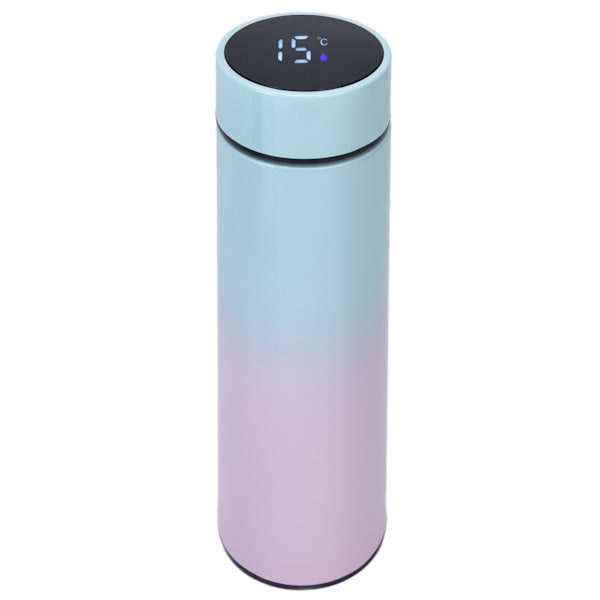 Smart Vattenflaska 500ml LED-display Dubbelväggig Rostfritt Stål