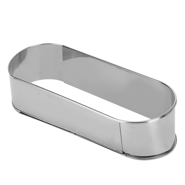 Rostfritt Stål Lång Oval Tårta Mousse Ring Retractable Tårta