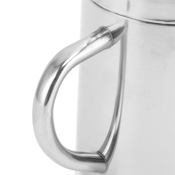 Te-kopp Bärbar 304 Rostfritt Stål Vattenkopp med Lock Handtag