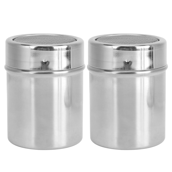 2 st pulverdoserare 304 rostfritt stål kaffesugarpeppar
