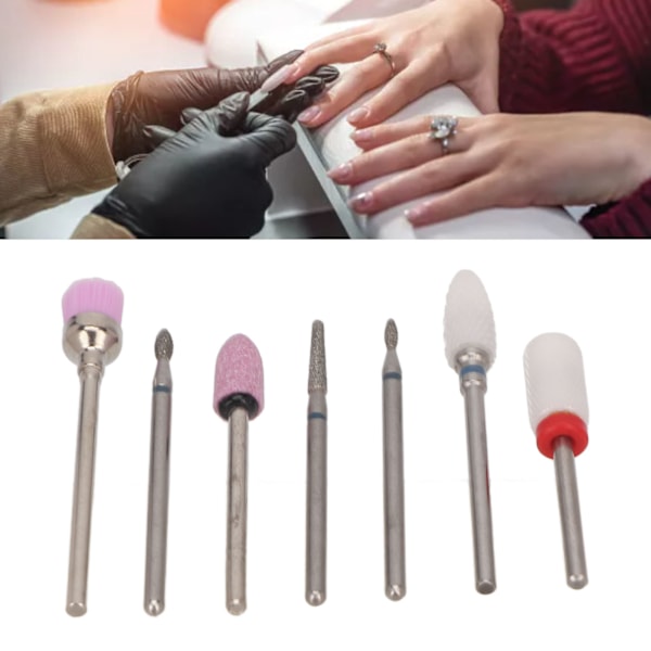 Oöverträffad Keramisk Nagelborr Set, 7st Höghållfasta Verktyg För Skärprestanda Och Hållbarhet, Värmeavledningsdesign För Formning Och
