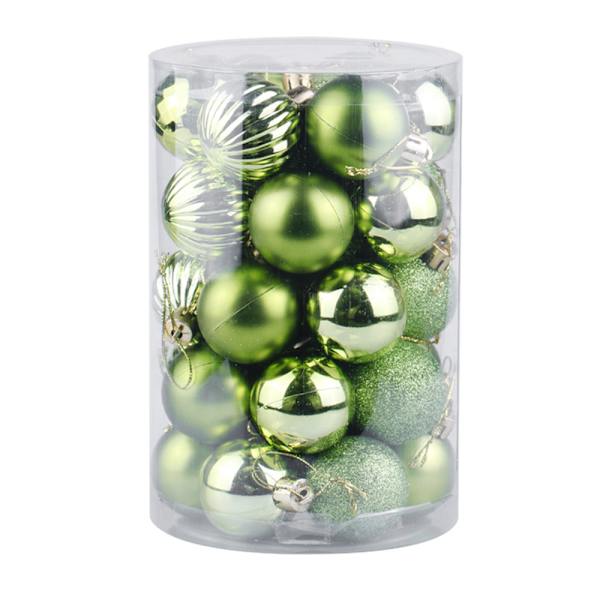 34 Pieces 4cm Shatterproof Christmas Ball Ornaments for Xtmas