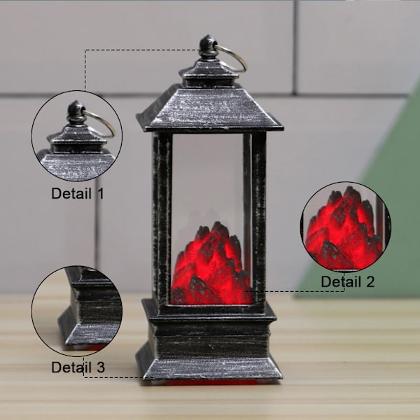 Christmas wind lamp simulation black charcoal fire lamp