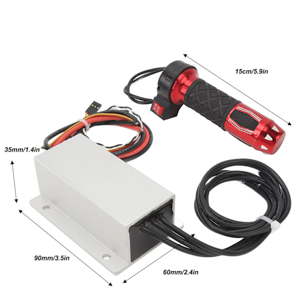 Vattentätt ESC för undervattenstruster ADC 50A Elektronisk hastighetsregulator med gasreglage för kajaker, båtar, undervattenspropeller