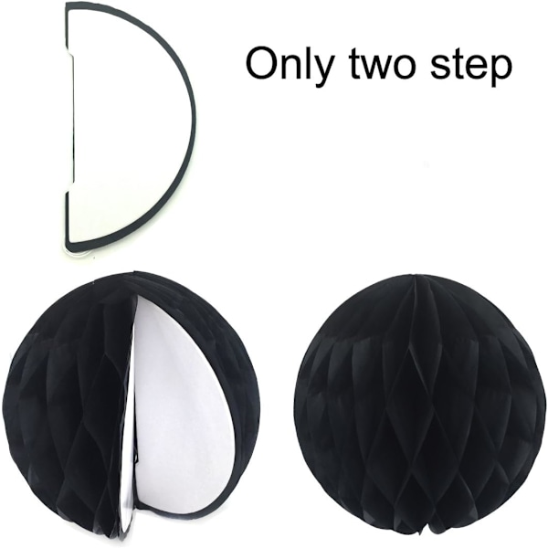 19 Stück Seidenpapier Pompoms, Papier Fans Fächer und