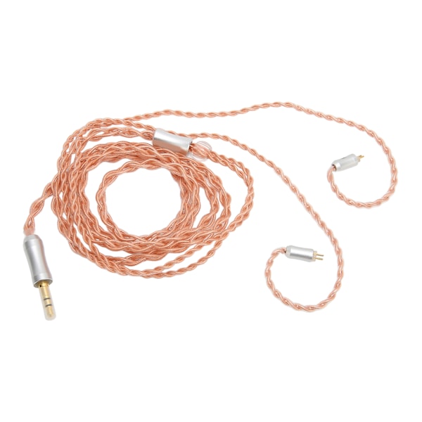 Uppgraderingskabel för hörlurar 3,5 mm kontakt 0,78 mm 2-stift silverpläterad OCC hörlursersättningssladd 1,2 m