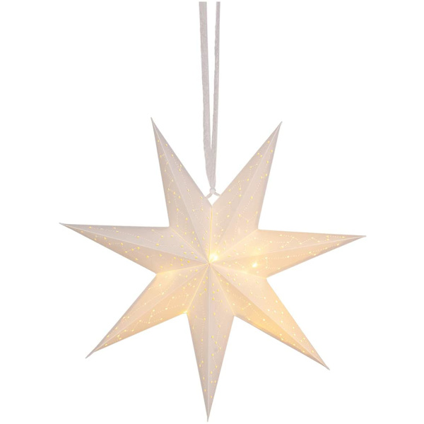 Papierstern "Sensy Star 55" inklusive Kabel, Vierfarb-Karton,