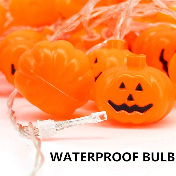 Halloween Decor Pumpkin String Lights, Solar String Light,6m 30