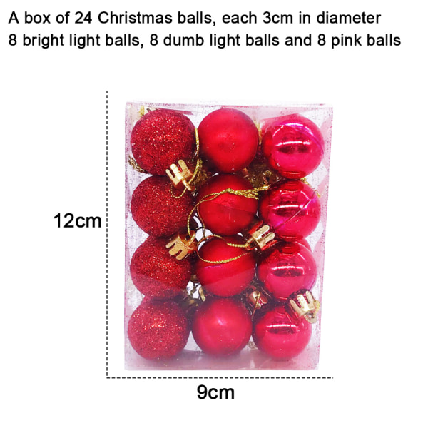 Christmas Balls Ornaments for Xmas Tree - Christmas Tree