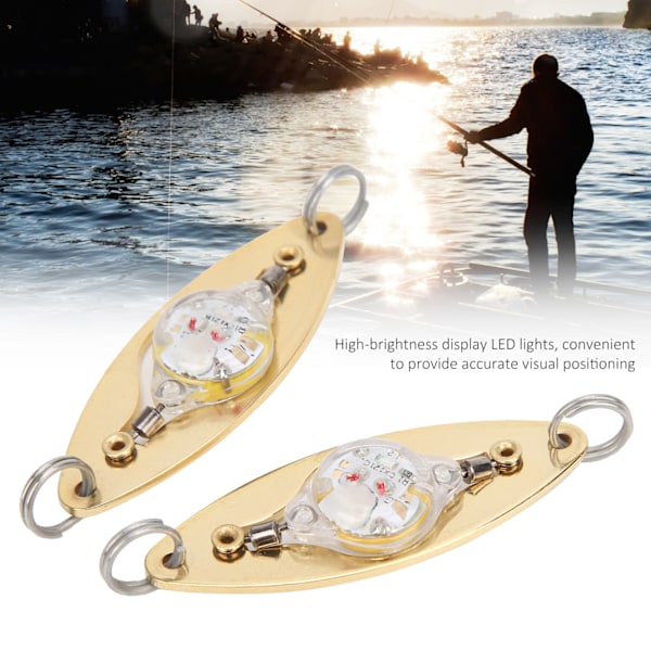 Roterbar Ögondesign Fiskeaccessoarer, Solid och Hållbar Undervattensblinkare, LED-Fiskedrag med Vattentät Konstruktion för Sötvatten
