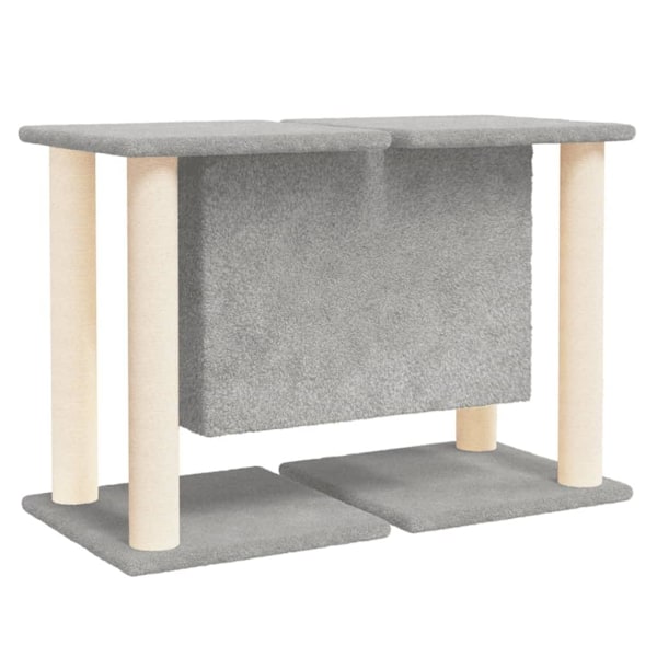 vidaXL Klösträd med klöspelare sisal ljusgrå 50 cm Grå