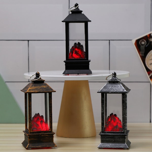Christmas wind lamp simulation black charcoal fire lamp