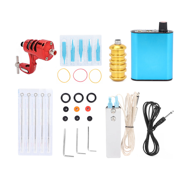Tatuering Set Professionell Coil Tatuering Maskin Liner Shader Nål Kit Tillbehör Verktygsset US Kontakt