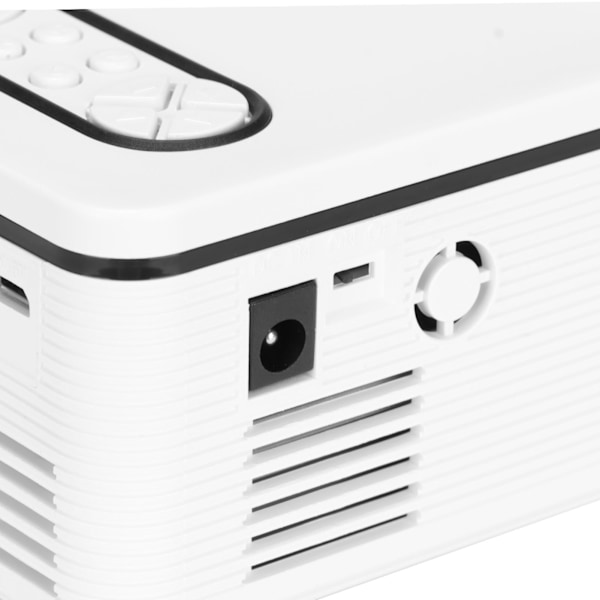 Mini Projektor Portabel 1080P LED Hemmabio för Hem- och Utomhusunderhållning 100‑240VUS-kontakt