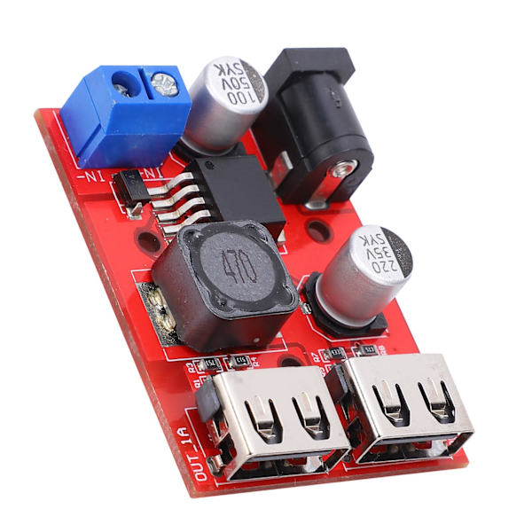 Buck-modul 9V/12V/36V till 5V Justerbar Reglerad Strömförsörjningsmodul 3A för Bil Laddning