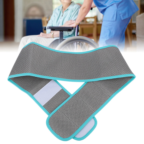 Rullstolsbälte, västdesign med justerbara remmar för personligt stöd (Blå)
