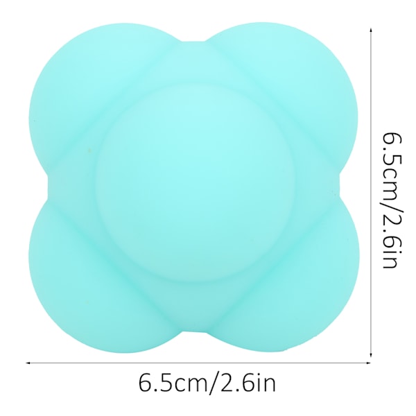 Tränings Perfektion, Hexagonal Reaktionsboll Set för Förbättrade Reflexer och Smidighet, Studsboll för Koordination och Fitness, 6 st