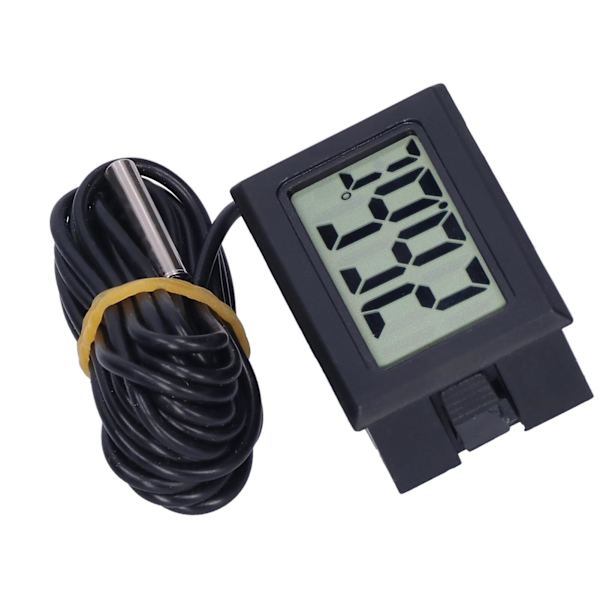 Digital Termometer Mini LCD Trådbunden Elektronisk Temperaturmätare FY13001Svart