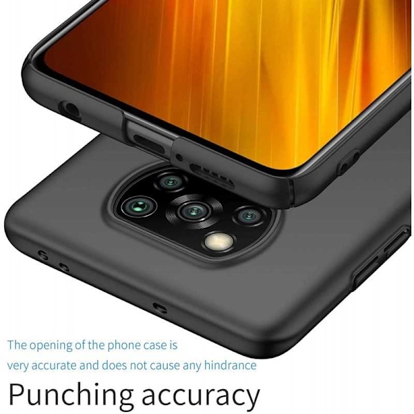 Xiaomi Poco X3 NFC Ultratunt Mattsvart Skal Basic V2 Svart