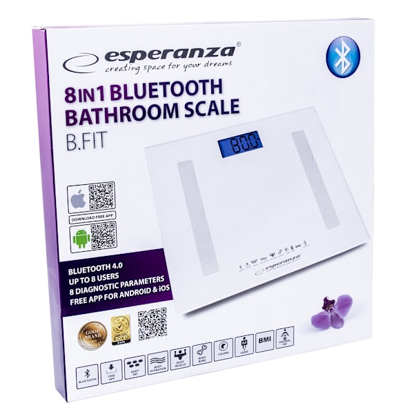 Våg för hemmet - EBS016W Bluetooth 8i1 B.FIT - VIT Vit