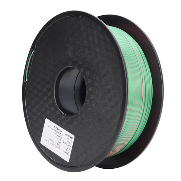 PLA Filament Dubbel Färg Grön Peach Röd Silkeslen Glansfull Utseende 3D-skrivarfilament 1.75mm