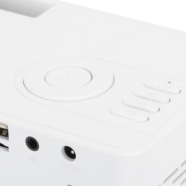 1080p Full High Definition Portabel Mini Projektor Smart Hemmabio Svart Vit 100‑240VAU Kontakt