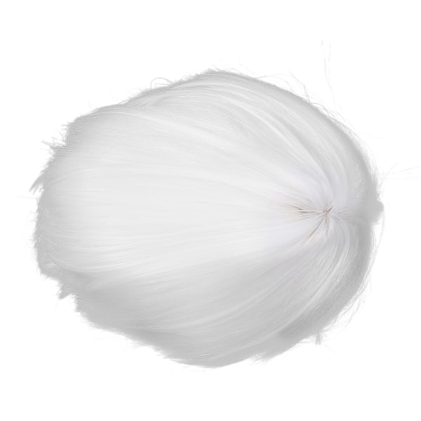 Vit Kort Peruk Dam Flickor Trendig Fluffig Cosplay Party Halloween Syntetiska Peruker