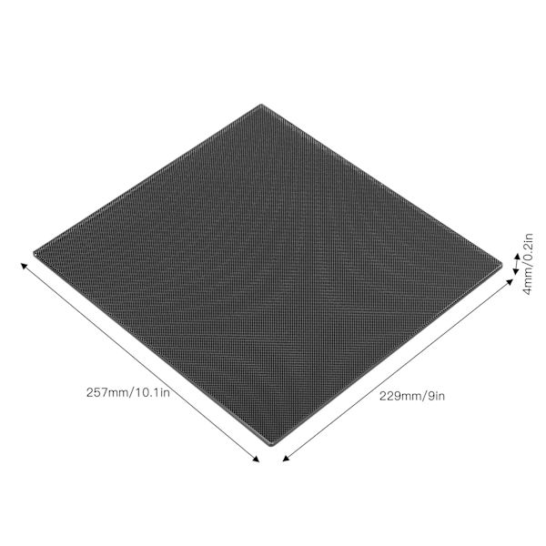 3D-skrivarglasplattform 229x257x4mm Mikroporös Beläggning Härdat Glas Byggplatta för Utskrift