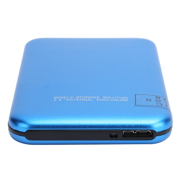 2.5in Mobil Extern Hårddisk USB3.0 Portabel HDD Blå med Adapterkabel för Stationär Dator Laptop 1T