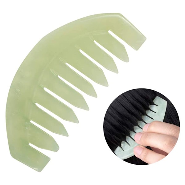 Massage Set för Ansikte och Kropp, Jade Sten med Slät Textur för Akupunktbehandling, Utsökta Huvudmassageapparater som Hjälper till att Förbättra Frisyr och Reducera