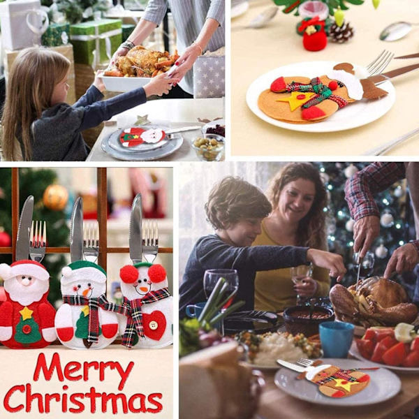 Weihnachten Bestecktaschen,Geschirrhalter Besteckhalter