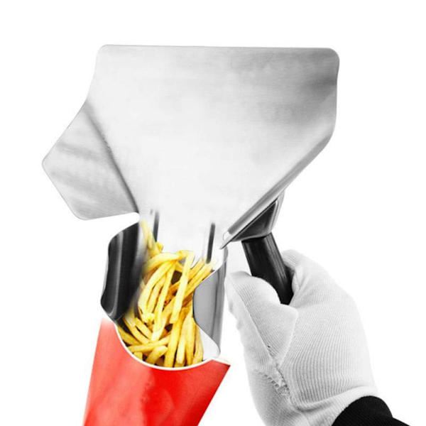 Popcorn Spade Rostfritt Stål Pommes Frites Sked Popcorn Servering