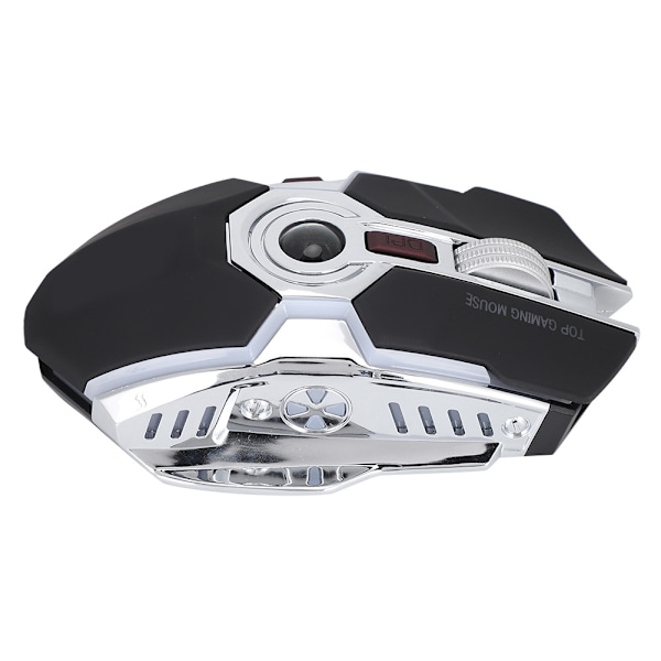 Trådlös Gamingmus Portabel 2.4GHz 1600DPI Tyst USB Optisk Laptop Desktop Datormus Svart