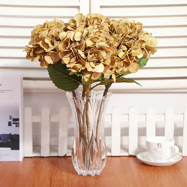 Konstgjord hortensia blombukett sidenblommor bröllop brud