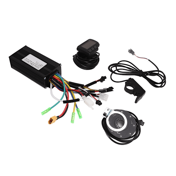 Elektrisk Scooter Controller Kit, 24V 36V 48V Sinusvåg Controller Med Vattentät LCD-mätare Och Bakgrundsbelysning För Lågt Ljud Och Hållbar Prestanda