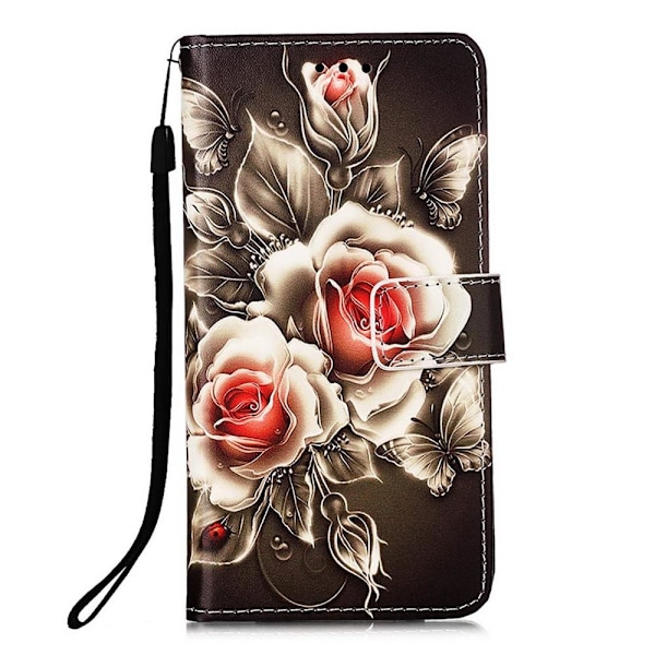 Plånboksfodral Samsung Galaxy A12 - Rosor