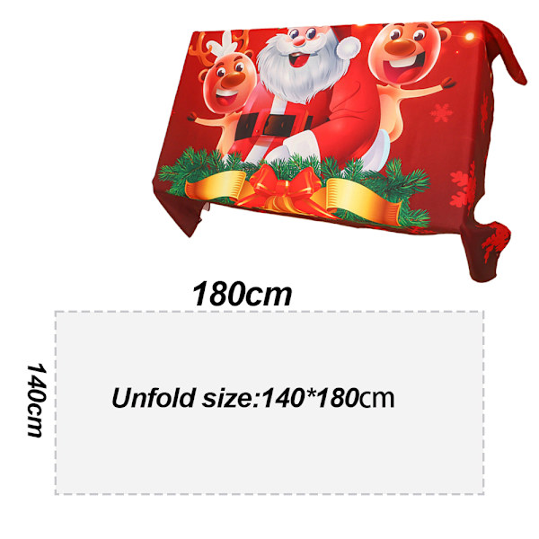 Printed Fabric Tablecloth for Christmas, Holiday, and