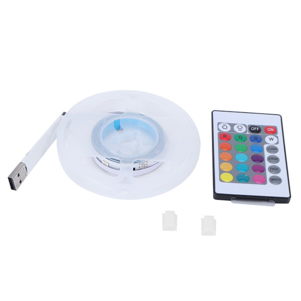 USB-ljusremsa RGB-fjärrkontroll Ljusremsa TV-dator