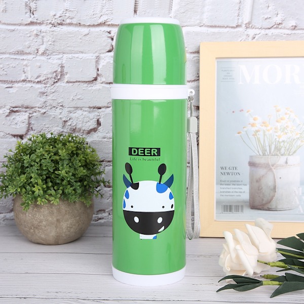 500ml Cartoon Pattern Vakuumkopp Bärbar Rostfritt Stål