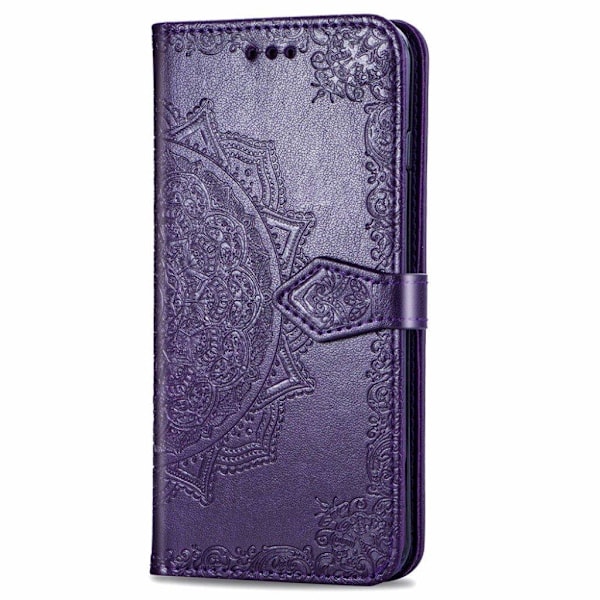 Mandala läder Samsung Galaxy Note 10 Lite fodral - Lila Lila