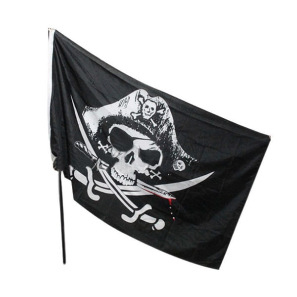 Halloween Jolly Roger Banner Skelett Pirat Flaggor Vimplar för