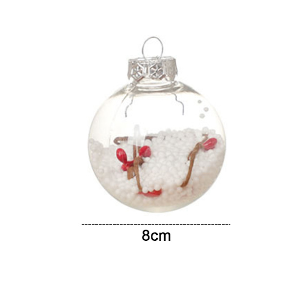 Plastic Christmas Tree Hanging Ornaments Ball, for New Years